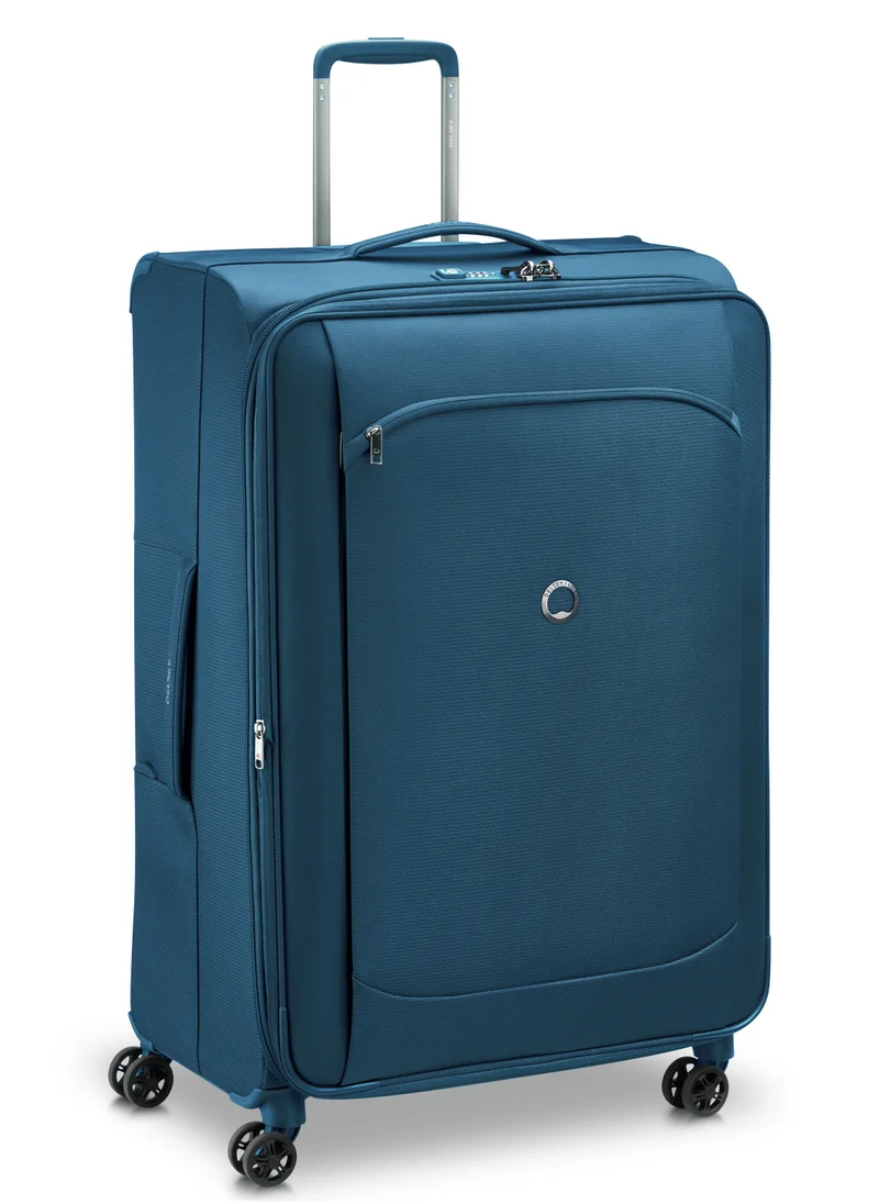 ديلسي _باريس Montmartre Air 2.0 83cm Softcase 4 Double Wheel Expandable Check-In Luggage Trolley Light Blue