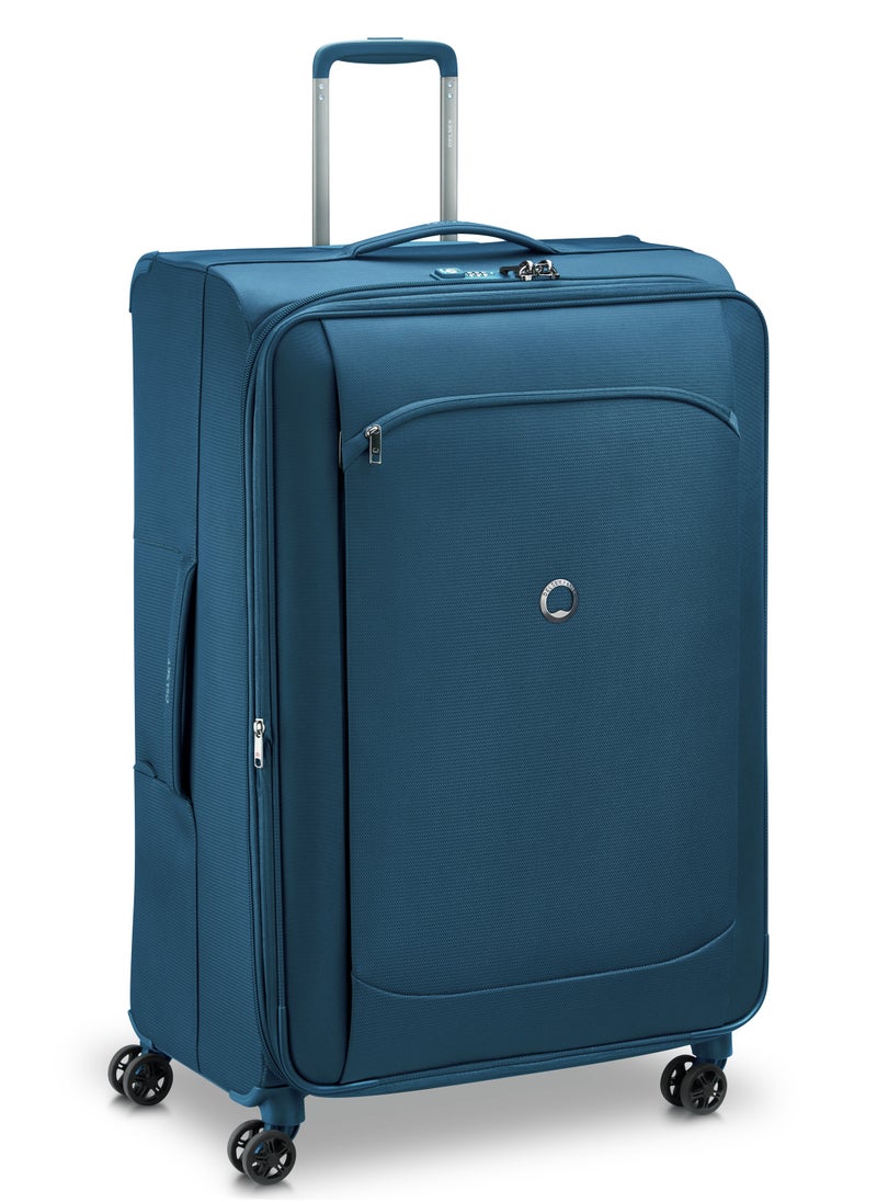 DELSEY Paris Montmartre Air 2.0 83cm Softcase 4 Double Wheel Expandable Check-In Luggage Trolley Light Blue  - Image 2