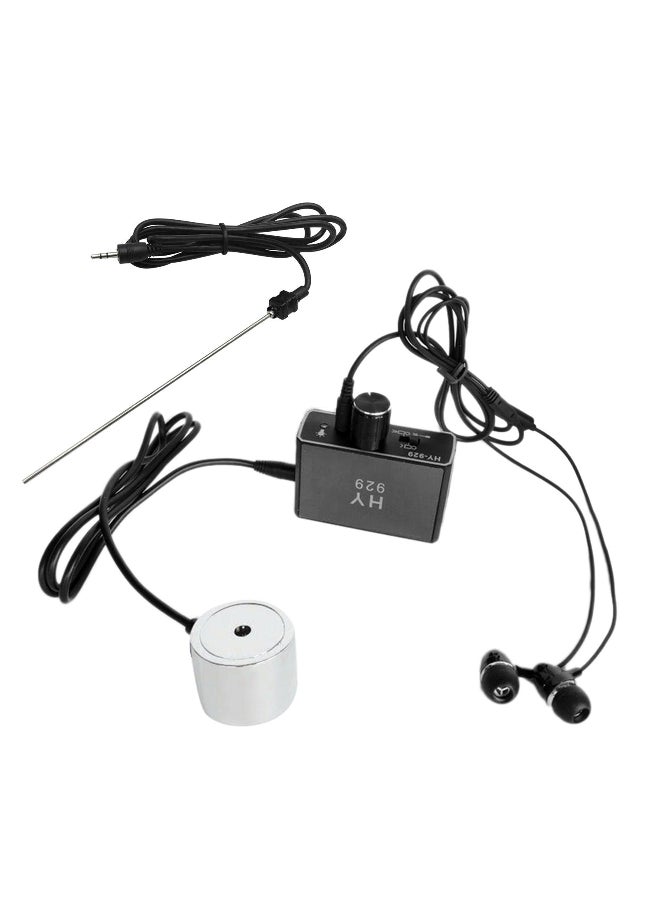 Water Pipe Leak Detector Sensor Leakage with Dual Probes Earphone High Sensitivity Water Pipeline Locator Accessory Kit