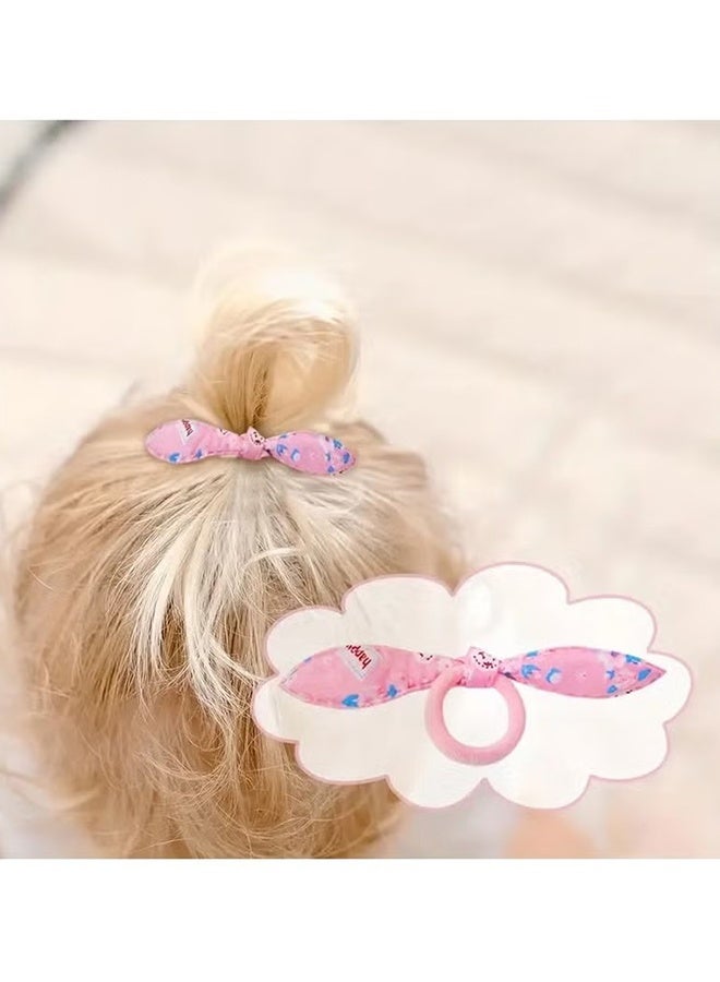 Happy D 50 Pieces Elastic Hair Tie Rabbit Ears Ribbon Cute Rubber Ties, Hair Accessories Ornaments - Image 5