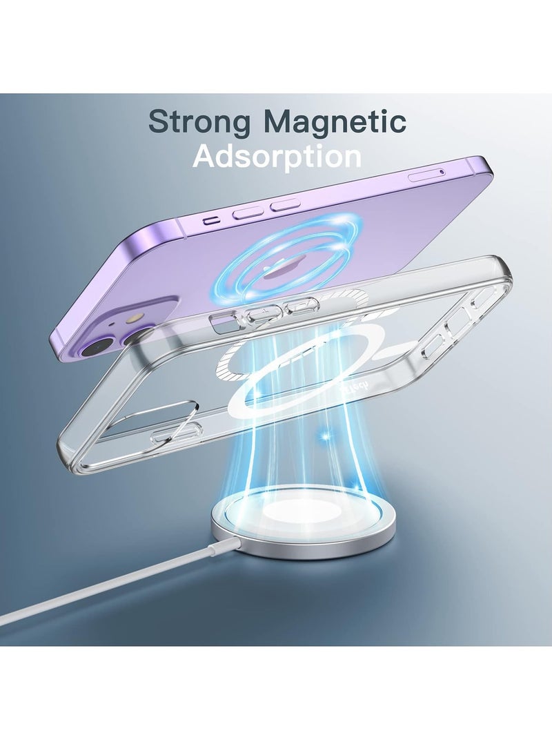 DUSALA IPhone 12 Mini Case Camera Control Compatible with MagSafe Shockproof Military-Grade Protection Magnetic Phone Case for iPhone 12 Mini Classic Hybrid Case Clear - Image 3