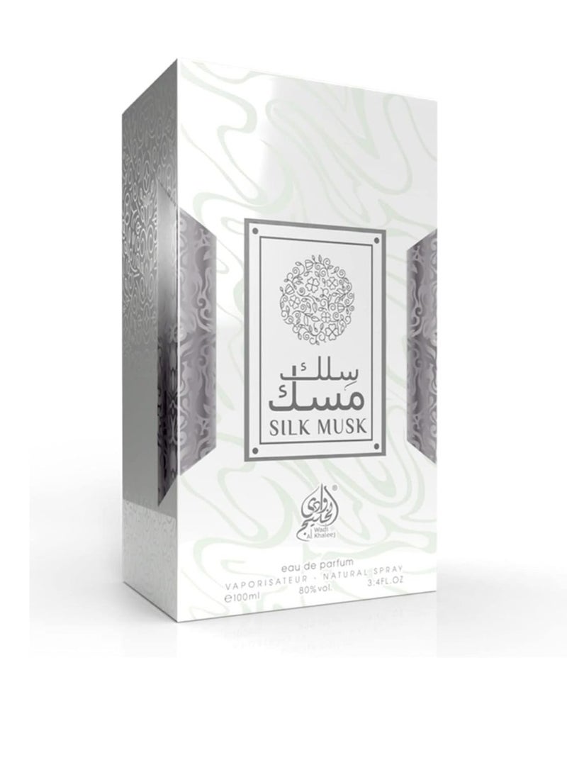 Wadi Al Khaleej Silk Musk Perfume a Calm and Soft Scent for Women Eau de Parfum 100ml  - Image 3