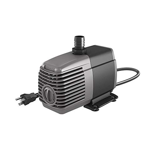 Hydrofarm AAPW550 33-Watt 550 GPH Indoor/Outdoor Hydroponic Aquarium Pond 6ft Power Cord for 55 Gallon Reservoirs Submersible Water Pump, 550-GPH, 8.4 x 3.4 x 6.4 inches, Black - Image 3