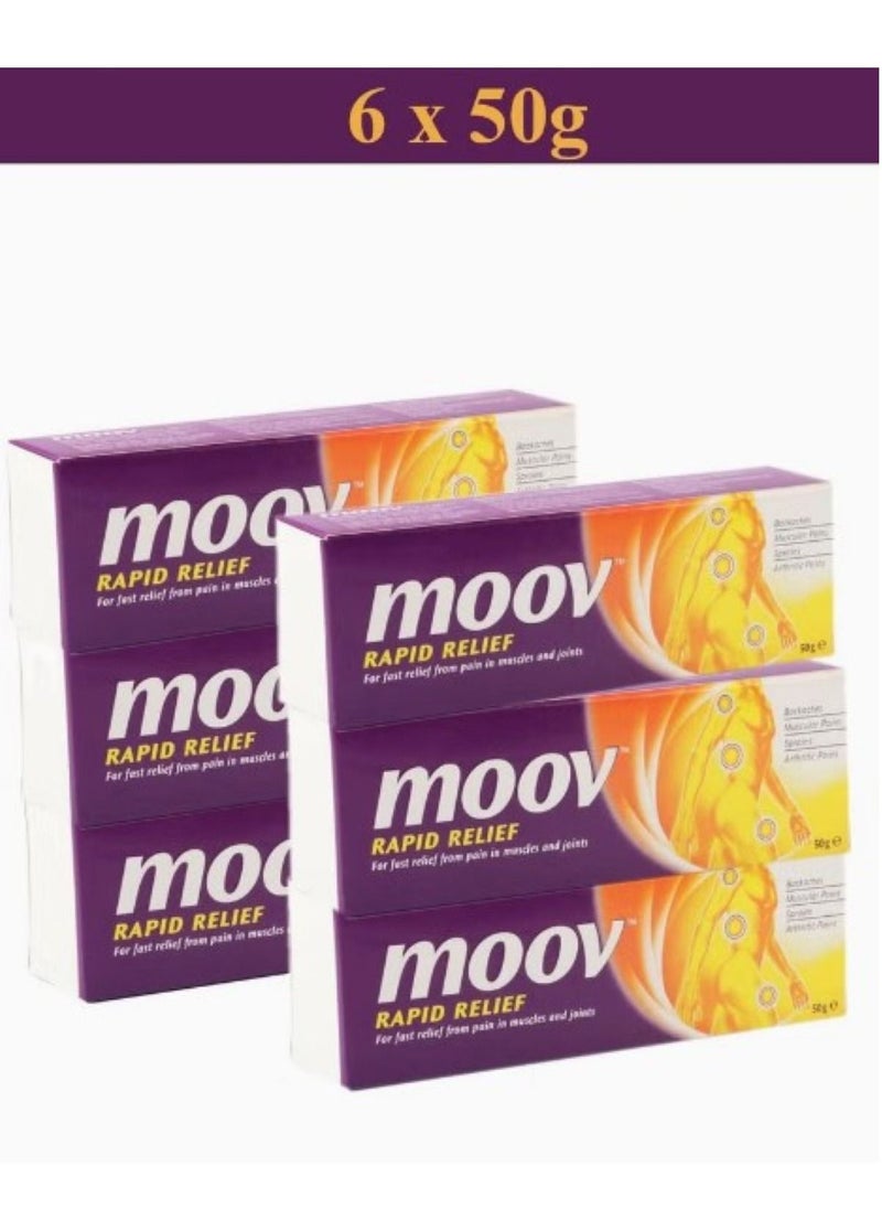 Moov Pack Of 6 Rapid Relief Cream  - Image 1