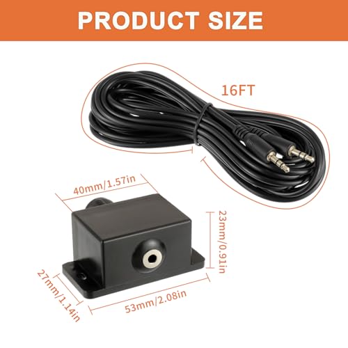 JAMHER Universal Car Amplifier Level Controller Car Audio Control Knob Sub Amp Volume Control Cable with 3.5mm Wire for Car Motorcycle Speakers Home Theater - Image 2