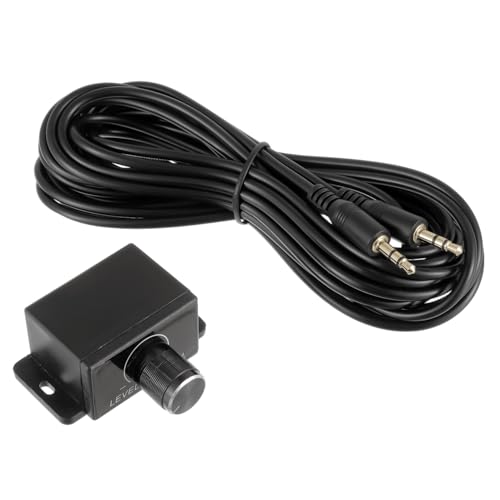 JAMHER Universal Car Amplifier Level Controller Car Audio Control Knob Sub Amp Volume Control Cable with 3.5mm Wire for Car Motorcycle Speakers Home Theater - Image 1
