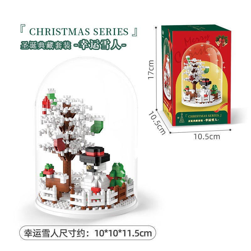 New Christmas Building Blocks Small Particles Difficulty Assembled Model Toys Children'S Educational Diy Building Blocks Gifts - Image 1