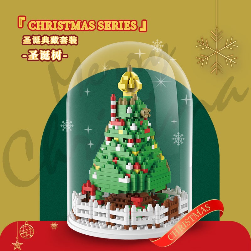 New Christmas Building Blocks Small Particles Difficulty Assembled Model Toys Children'S Educational Diy Building Blocks Gifts - Image 4