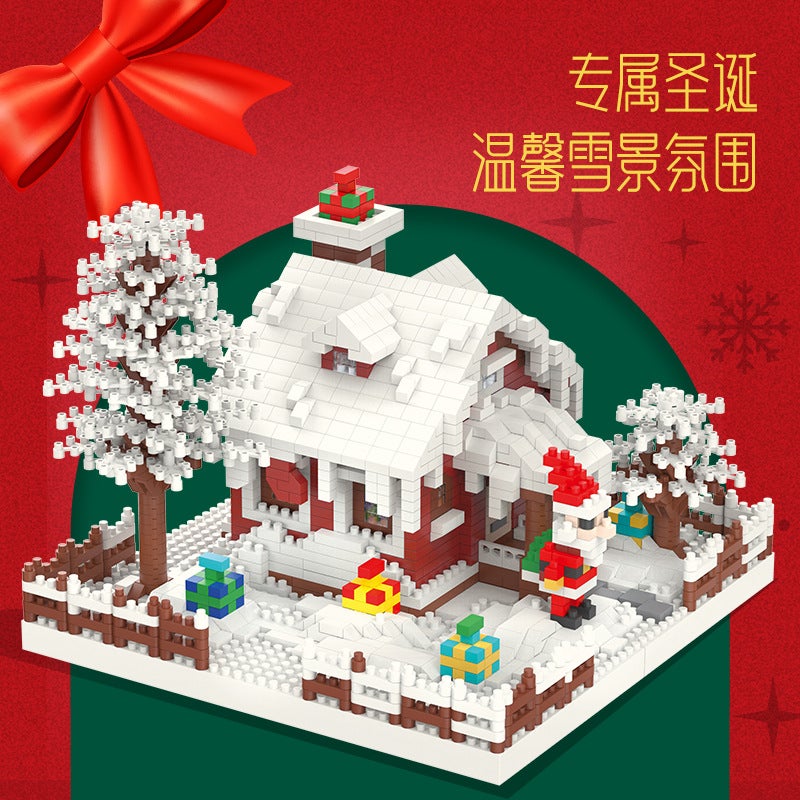 New Christmas Building Blocks Small Particles Difficulty Assembled Model Toys Children'S Educational Diy Building Blocks Gifts - Image 2