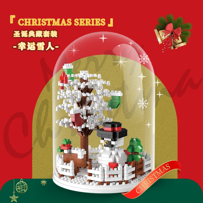 New Christmas Building Blocks Small Particles Difficulty Assembled Model Toys Children'S Educational Diy Building Blocks Gifts - Image 3