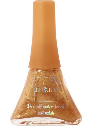 Peel Off Nail Polish Shimmer Metallic Gold