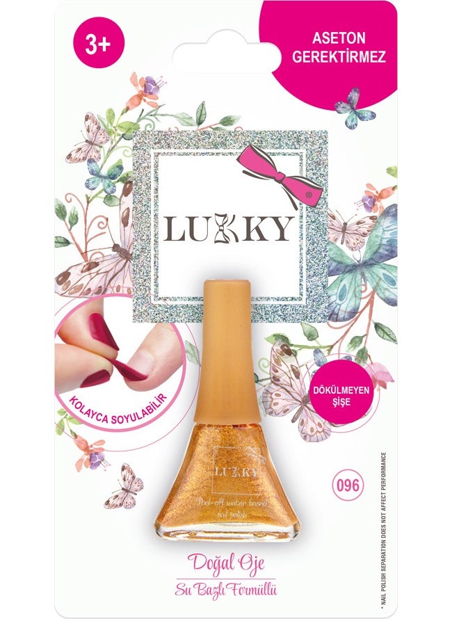 LUKKY - Peel Off Nail Polish Shimmer Metallic Gold - Image 1