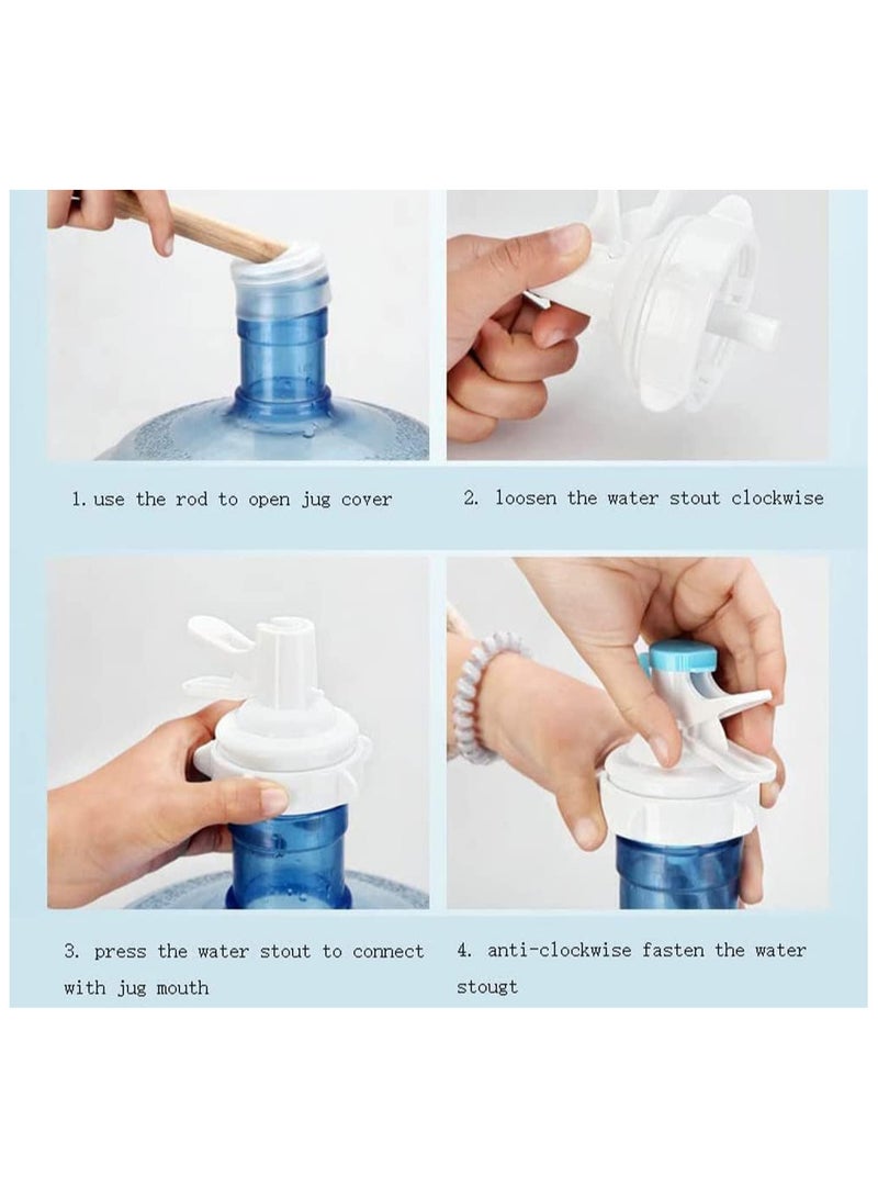 حنفية قارورة مياه بتركيب سهل تناسب كل القوارير الكبيرة والصغيرة وتساعدك تصب الميه بسهولة من غير ما ترفع القارورة ولا تتعب - Image 3