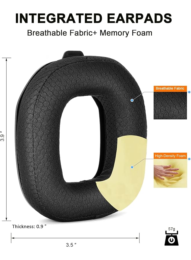 Earpads Replacement For Astro A50 Mod Kit Gen 4 Soccer Net Replacement Earpads For Astro A50 Gen 4  Astro A50X Only Durability Thickness And Sound Isolation One Piece Earmuffs With Buckle - Image 3