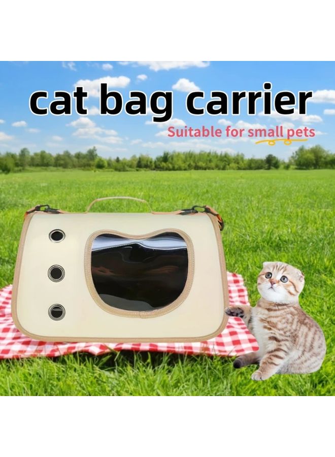 حقيبة ظهر وردية لحمل الحيوانات الأليفة محمولة قابلة للتنفس خفيفة الوزن للقطط والكلاب الصغيرة للسفر - Image 3