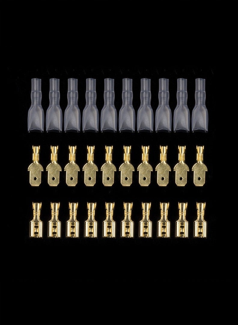 600PC Boxed Open Barrel Terminals Set, Insulated Flat Sockets - Image 3