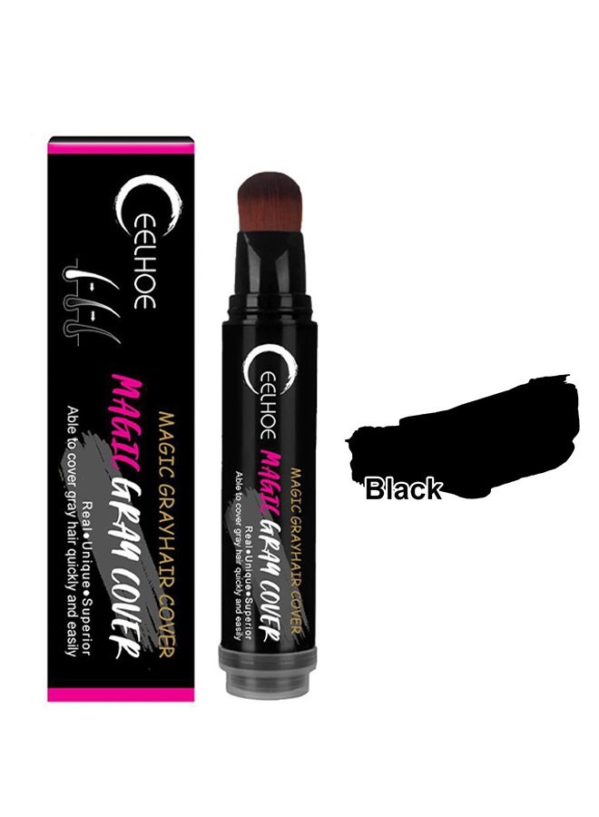 إيلهو غطاء رمادي سحري، قادر على تغطية الشعر الرمادي بسرعة وسهولة، صالون شعر قابل للغسل ومصنوع من نباتات، بدون ضرر وتغيير لون الشعر الفاتح، اللون الأسود - Image 2