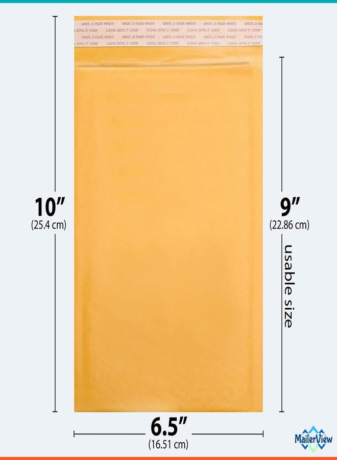 MAILERVIEW Small Kraft Bubble Mailers 6x10 inch #0 | Self Seal Padded Envelopes | Cushioned Bubble Mailer | Usable Size 6x9 | Lightweight mailing Shipping Bags For Package | 250 Pack Bulk | Made in USA - Image 2
