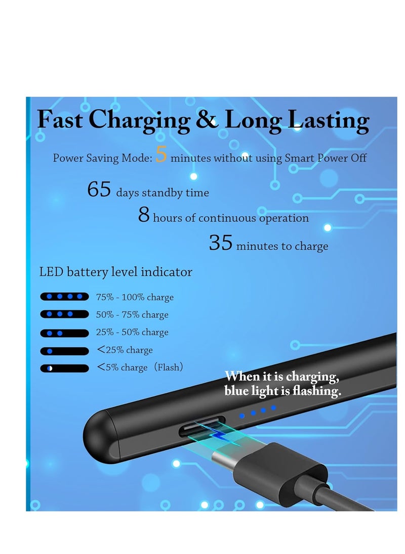 FARROBIZZ iPad Pencil【NO.1 Sales in US&EU】,13 Mins Fast Charge Stylus Pen for iPad with Palm Rejection for 2018-2024 iPad Air 3/4/5/M2, iPad Mini 5/6, iPad 6/7/8/9/10, iPad Pro 11",12.9"&M4  - Image 4