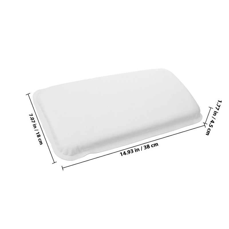 1pc Sponge Bathtub Pillow Bathtub Cushion Spa Bath Pillow for Shoulder Neck Support (White) - Image 2