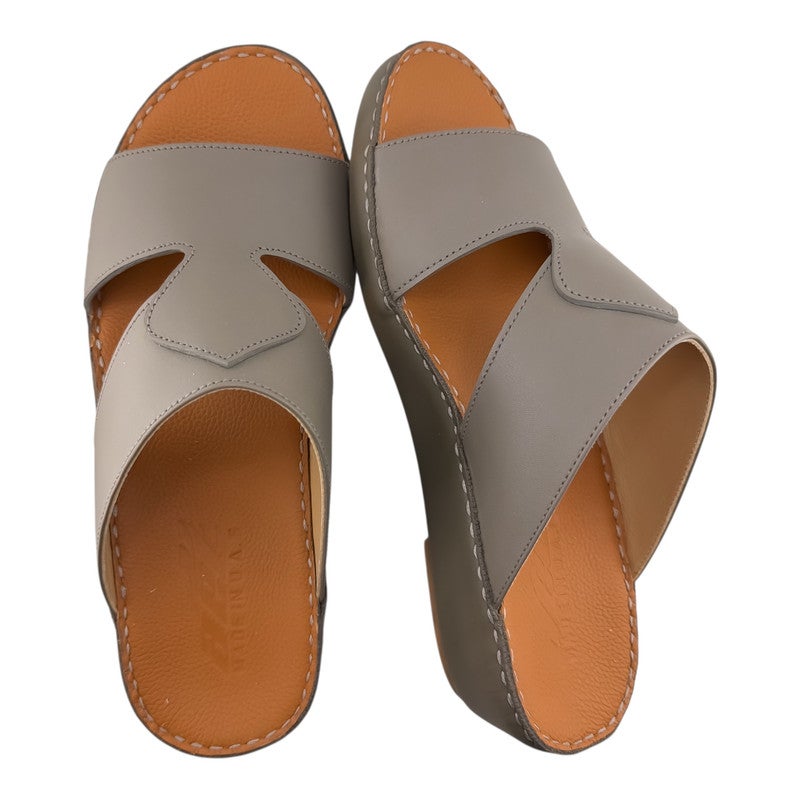 AET A E T Handmade Arabic Sandals For Men | Outdoor Mens Slippers | Everyday Flip Flops Open Toe | Arabic Genuine Softy Leather | New Design | Tan Footbed | Comfortable & LightWeight - Image 2