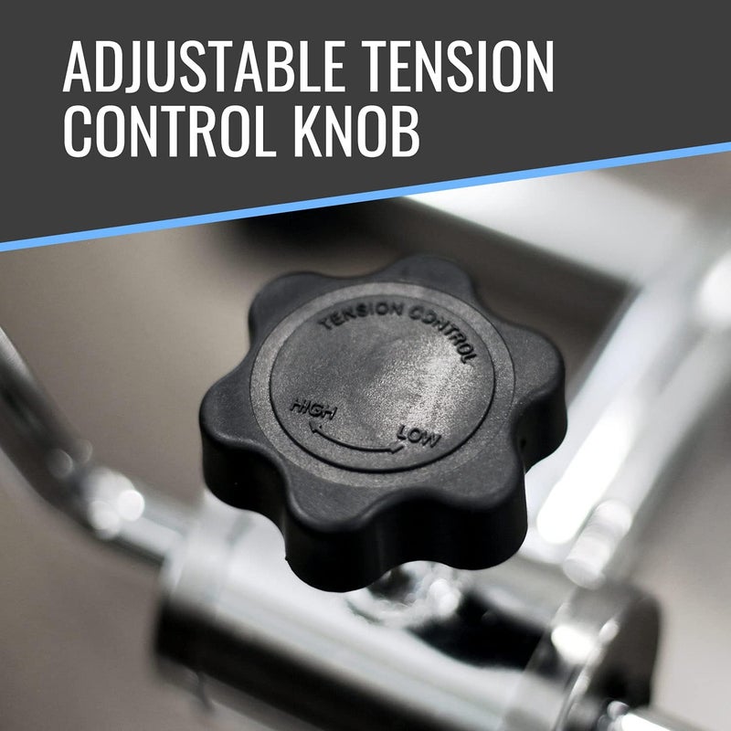 DMI Portable Exercise Bike Under Desk Bike Pedal Exerciser for Arms or Legs can be used as Workout Equipment or Physical Therapy with Manual Tension Adjuster Chrome - Image 4