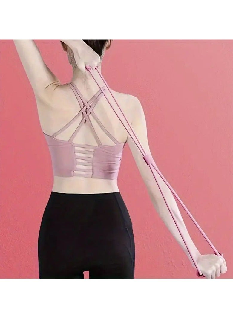 Goolsky Fitness Tensioner, Tension Rope, Fitness Yoga Elastic Band, Shoulder And Neck Stretching Exercise Band, Fitness Training Supplies, Yoga Supplies (1pc) - Image 3