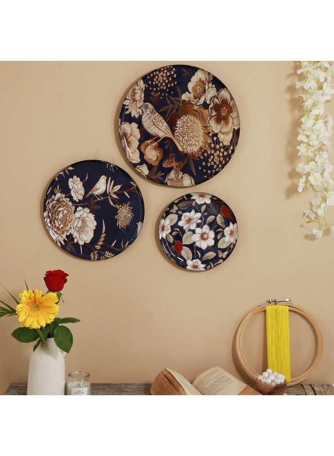 RITUALISTIC Oriental Bloom Madhubani Wall Plate for Home Decoration | Wall Decor item for living room | Metal Wall Décor | Gift item for unisex | Wall Art | Wall showpiece | Home Décor | Set of 3 - Image 5