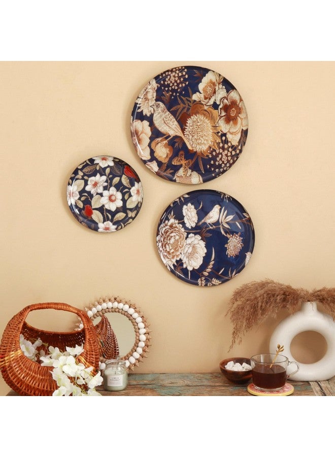 RITUALISTIC Oriental Bloom Madhubani Wall Plate for Home Decoration | Wall Decor item for living room | Metal Wall Décor | Gift item for unisex | Wall Art | Wall showpiece | Home Décor | Set of 3 - Image 4