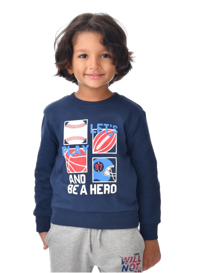 victor and jane Boys' Sweatshirt  (2 - 8yrs) Navy