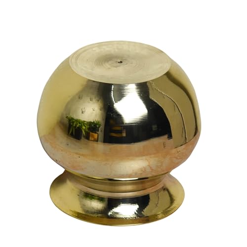 Neetu Arts | Pure Brass Lota Chambu Kalash | Traditional 3-Inch Heavy Brass Water Pot for Pooja & Rituals | 160 gm Handcrafted Pooja Vessel | - Image 4