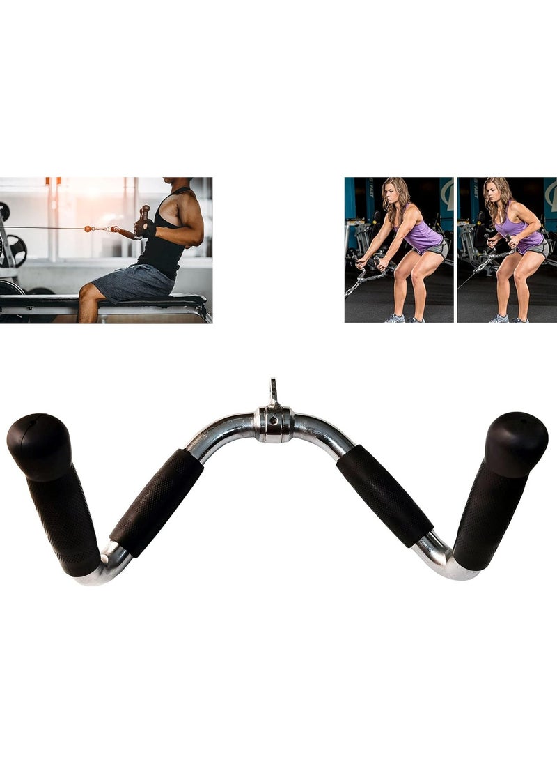 Pull Down Bar, Multi-Exercise Cable Attachment Bar, Steel Tricep Press Bar with Rubber Handles and Swivel Hanger Cable Stabilization Bar Cable handle - pzsku/ZD3C19CE1B8DB22ECEFC5Z/45/_/1734790230/e2cb7223-9bf0-4397-b2b0-47fd80f6d217
