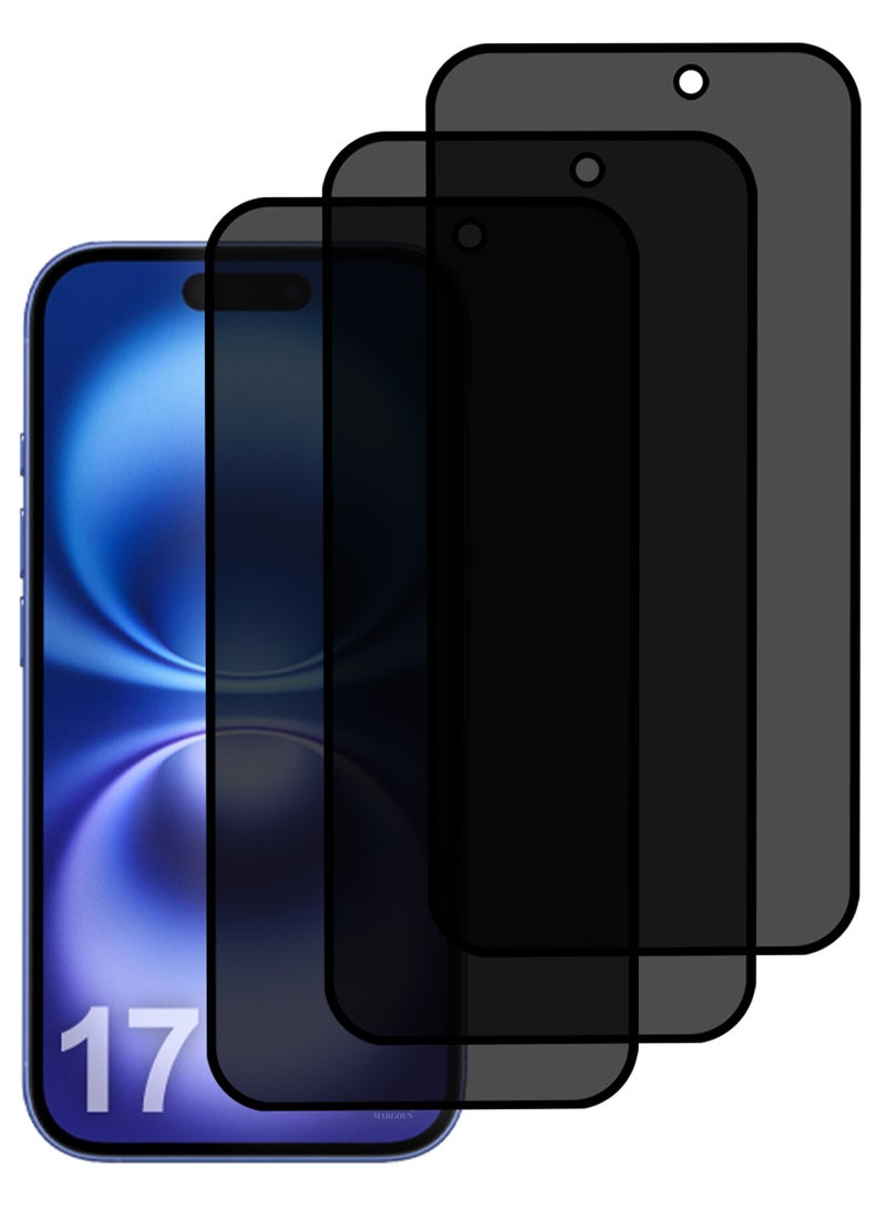 CATANES 3 PCS of Premium Privacy Screen Protector for iPhone 17 Air, Anti-Spy Tempered Glass HD Clear View Easy Installation - Image 2