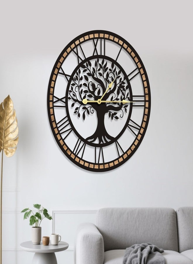 GEXHSRGD Wall Clocks for Living Room Decor - Tree of Life Big Wall Clock, Quiet and No Ticking Suitable for Wall Decor, Living Room Decoration, Kitchen Decoration (16 in) - Image 1