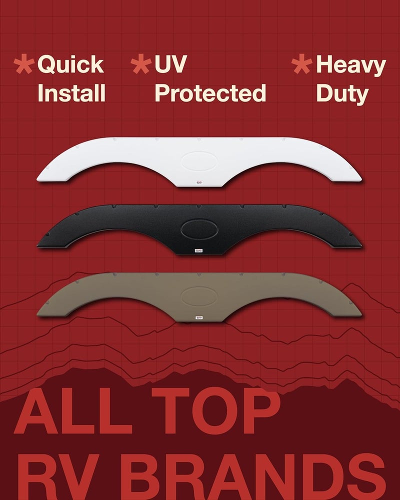 Icon 12038 Single Axle Fender Skirt FS2038 for Four Winds - Polar White - Image 3