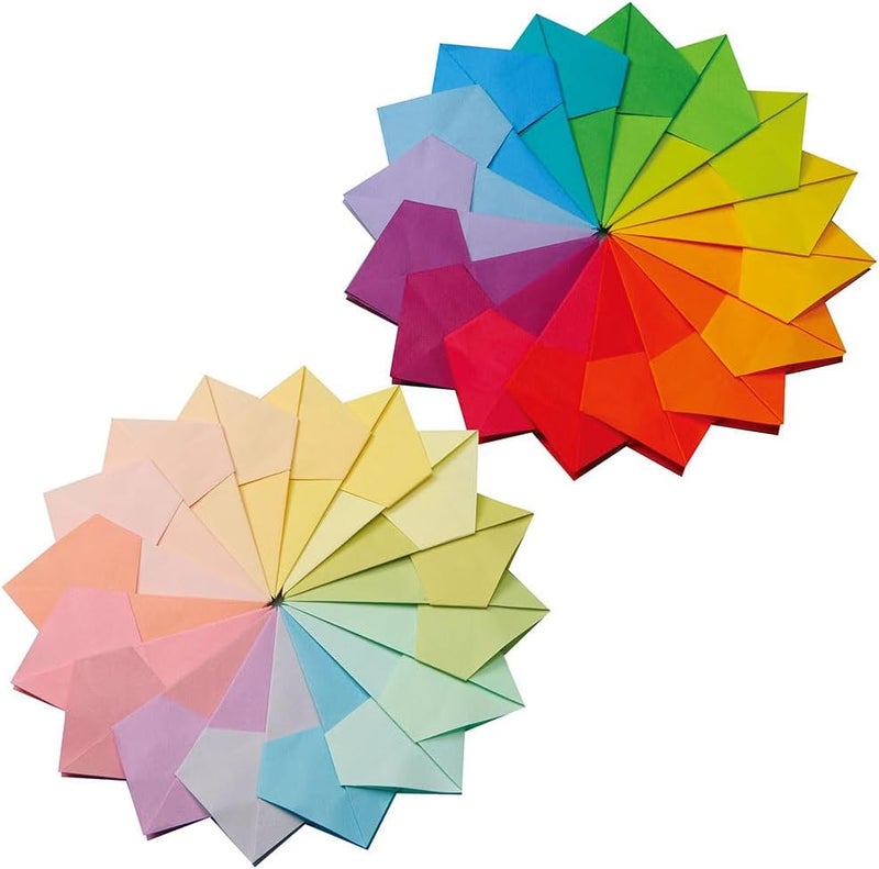 Toyo Origami Tant 100 Color Papers, 15 cm x 15 cm, Model 007200 - Image 3