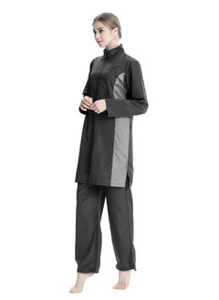 Al Aoyama Modest Swimwear for Women, 3-Piece Full Coverage Islamic Swimming Suit, Long Sleeve Swim Dress with Hijab and Pants, Sporty Burqini Set for Muslim Women, UV Protection  - Image 1