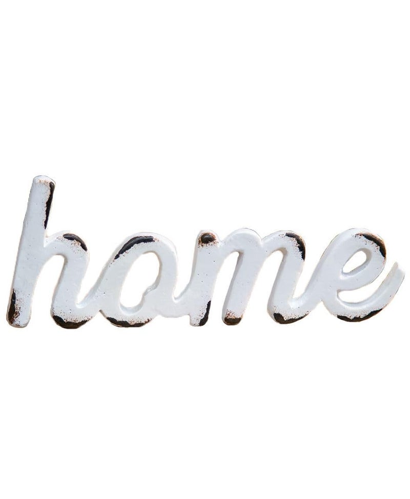 Hearthside Home  Distressed White Word Resin Figurine Table Sitter  Country Rustic Farmhouse Prim Look