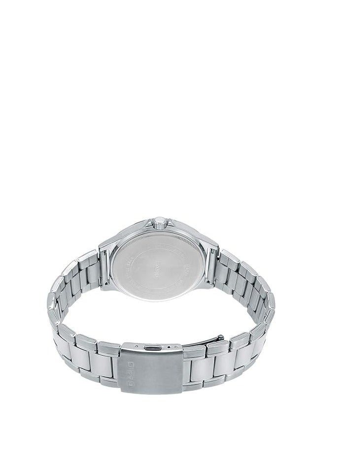 كاسيو ساعة رجالي انتيسر أنالوج MTP-V300D-7AUDF - 40 ملم - فضي - Image 4