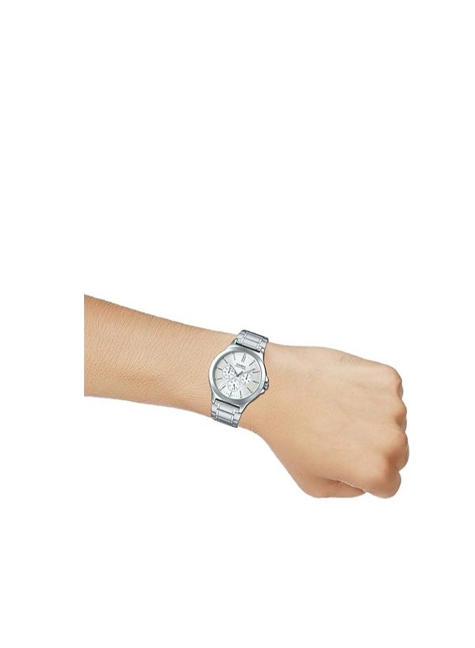 كاسيو ساعة رجالي انتيسر أنالوج MTP-V300D-7AUDF - 40 ملم - فضي - Image 5