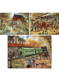 Bits and Pieces Bits and Pieces - Value Set of Three (3) - 300 Piece Jigsaw Puzzles for Adults - 300 pc Large Piece Puzzles Designed by Artist Ruane Manning - 18” x 24”  - Image 2