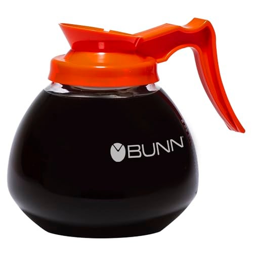BUNN - BUN424010101 424010101 12-Cup Glass Coffee Decanter, Orange (42401.0101) - Image 1