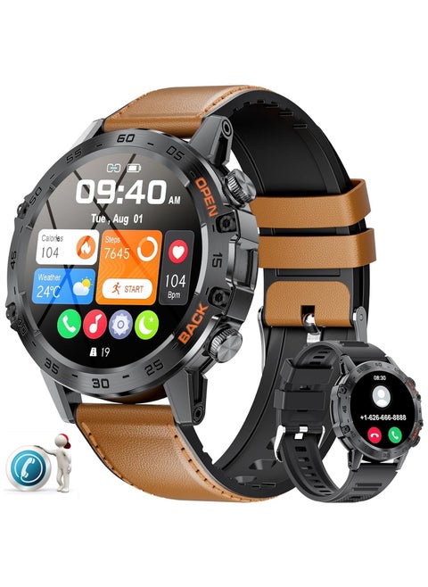 Play Video Smart Watch for Men(Answer/Make Call), TDZDDYS 1.39" HD Screen, 400mAh Battery, 5ATM Waterproof, Fitness Tracker, 100+ Sports Modes