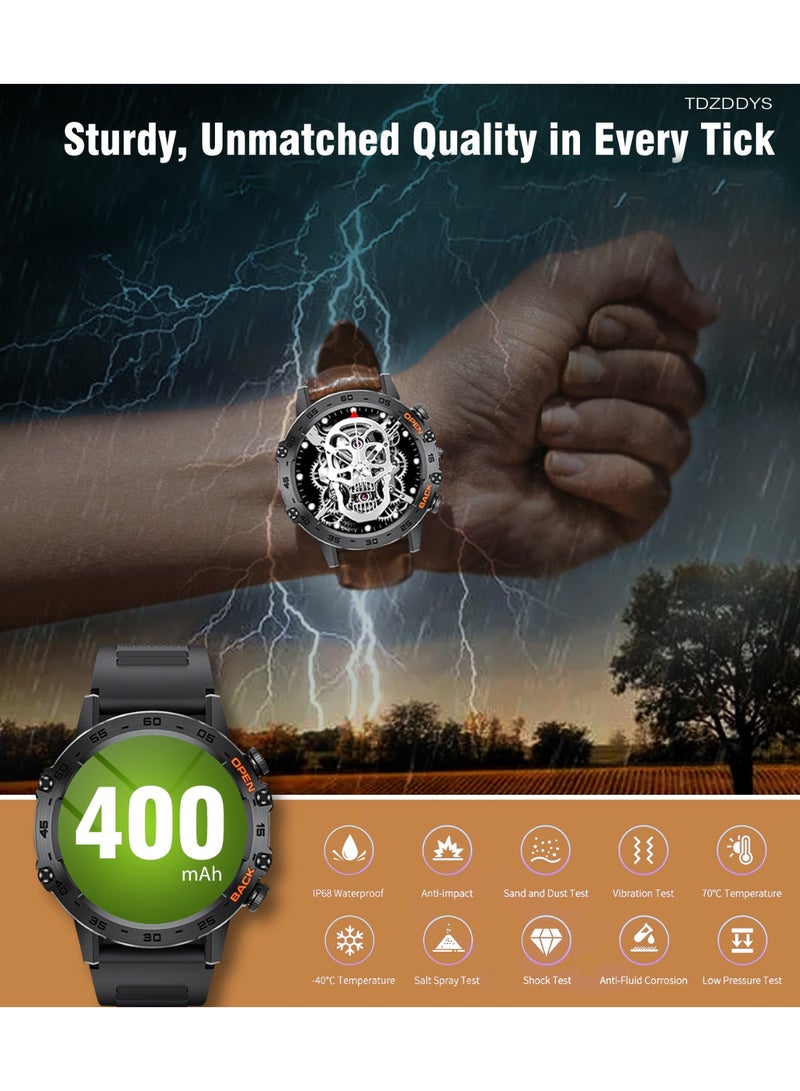 TDZDDYS Play Video Smart Watch for Men(Answer/Make Call), TDZDDYS 1.39" HD Screen, 400mAh Battery, 5ATM Waterproof, Fitness Tracker, 100+ Sports Modes  - Image 4