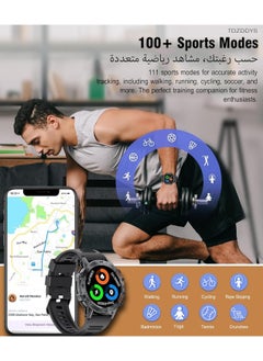 TDZDDYS Play Video Smart Watch for Men(Answer/Make Call), TDZDDYS 1.39" HD Screen, 400mAh Battery, 5ATM Waterproof, Fitness Tracker, 100+ Sports Modes, Heart Rate & Blood Pressure Monitoring  - Image 4