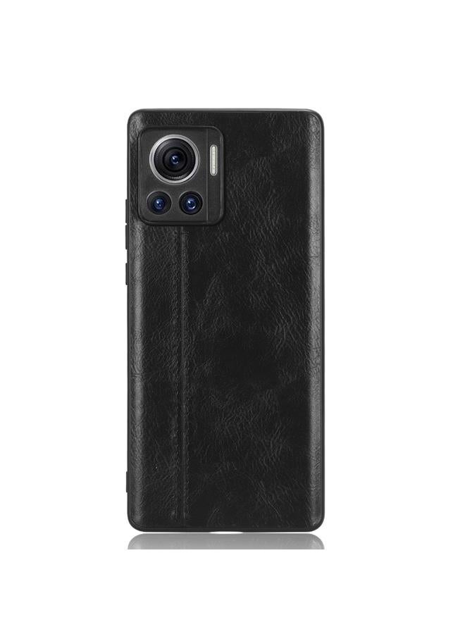S-TOP Case For Motorola Edge 30 Ultra / Moto X30 Pro Sewing Cow Pattern Skin PC + PU + TPU Phone Case - Image 2