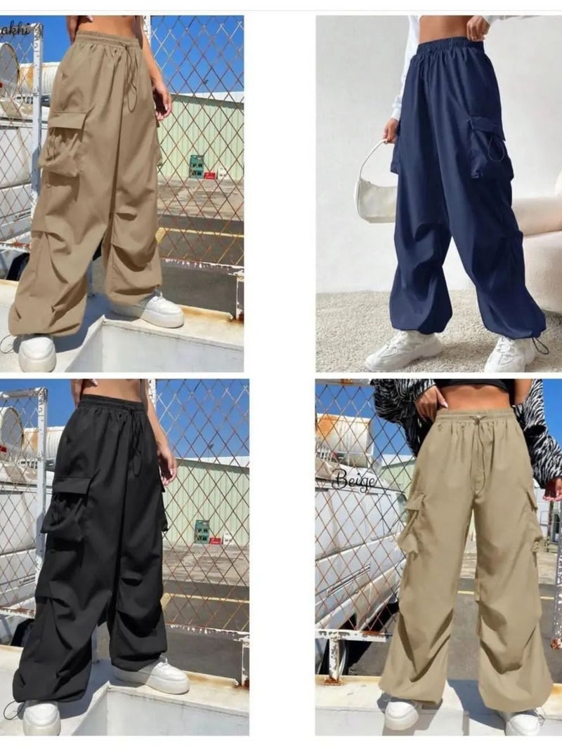 American Style Street Graffiti Sports Sweat Pants High Waist Casual Wide Leg Crane Pants For Children - Image 5