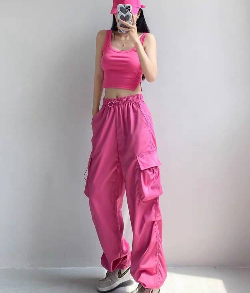 American Style Street Graffiti Sports Sweat Pants High Waist Casual Wide Leg Crane Pants For Children - Image 1