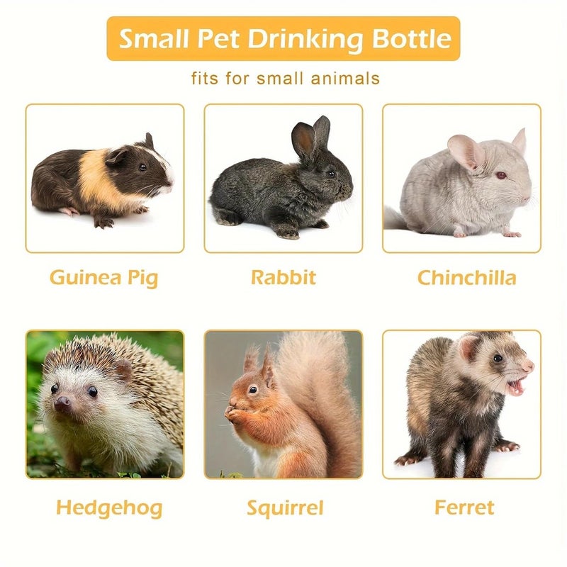 VAYINATO زجاجة مياه تلقائية للحيوانات الأليفة (125 مل، لون عشوائي) من بيتزلايف وورلد، 1 قطعة من البلاستيك للهمستر - Image 5