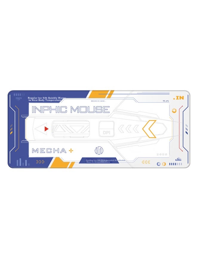 Inphic Pd900 Large Gaming Mouse Pad, Extra Large Office Mouse Mat, Computer Desk Mat 700mm*300mm Mecha - Image 3